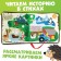 Velcro book "Big Journey of the Blue Tractor", 12 pp., Blue tractor