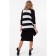 Cardigan female, size 44, black color, white