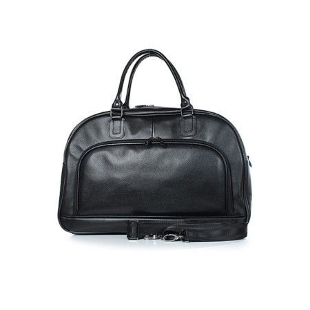 Road bag, genuine leather, 505x320x195 cm, black-1