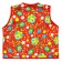 Carnival vest "Ivanushka" with a belt, the color is red