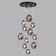 Cascading chandelier Mussels G9 11x40W