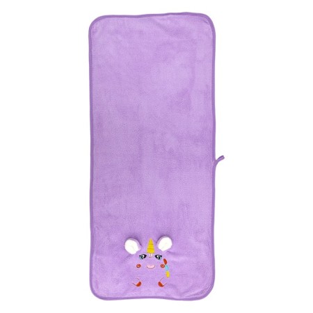 Terry towel "Unicorn", 330 g, size 70x140 cm, lilac color-1