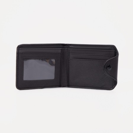 Male purse on the button, black color-2