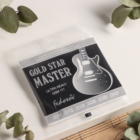 Strings Gold Star Master Ultra Heavy (.011 -.049, hung - stainless steel.