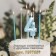Candle in the cake on the skewer "Almaz", the number "4", blue, 4.8x2.6 cm