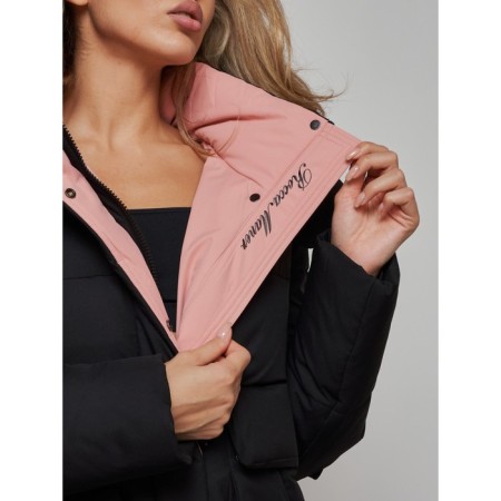 Winter jacket female, size 50, black color-12