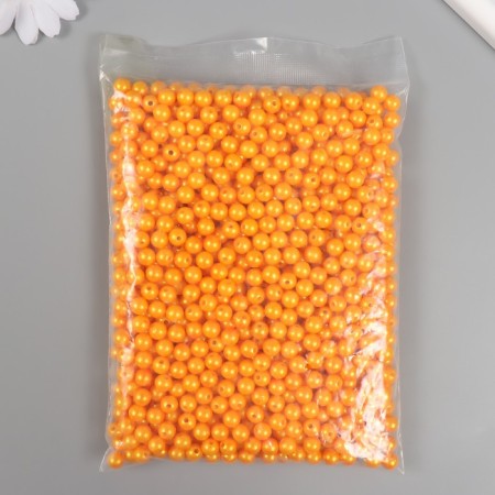 A set of beads "Pearls" d 8 mm, 250 grams, orange-2