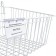 Wink shelf on a perforated chipboard panel, 300 × 250 × 100 mm, white color