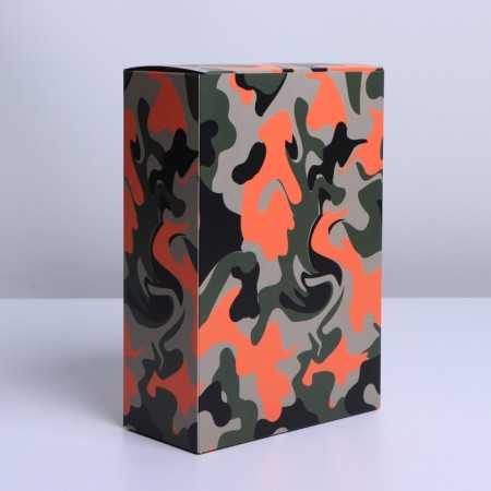 Gift folding box, packaging, Militari, 16 x 23 x 7.5 cm