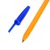 Ballic handle 0.7 mm, blue rod, orange case with a blue cap