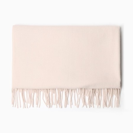 Women's stole, beige color, size 70x180 cm-2