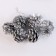 A set of decorative cones, 6 pcs., In silver color, 17.5 × 11.5 × 6 cm