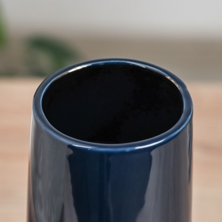 VAZA Ceramics Table "Cosmin" Pipe, D-7CM, 24x9.5 cm, blue-golden-2