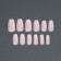 Fires “Fire”, 12 pcs, with adhesive plates, ballerina shape, pink/white color