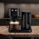 Coffee machine KitFort KT-7143, drop, 1600 watts, 1.1/1.25 l, black