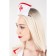 The upper part of the nurse, Pecado BDSM, corset, headdress, white-red, 42