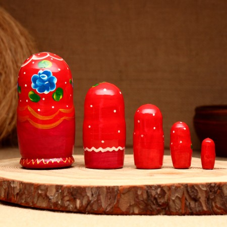 5-doll nesting doll "Gerda Pattern", 10-11 cm-1