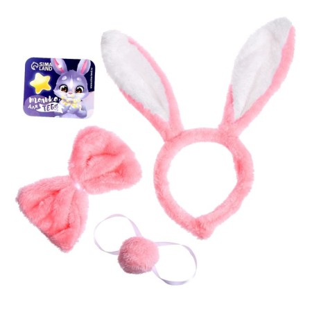 Carnival set "Bunny", 3 objects: rim, butterfly, tail-1