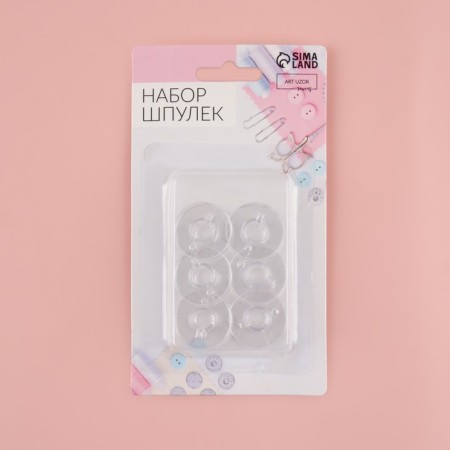 A set of rumps, d = 19 mm, 6 pcs, the color is transparent-5