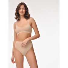 Трусы стринги женские с фактурой рубчик Mirey String, размер 44-46, цвет телесный