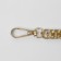 A chain for a bag, with carbines, metal, flat, dense weaving, 15 × 10 mm, 30 cm, gold color