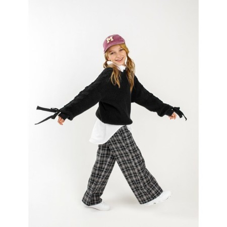Свитер для девочки Amarobaby Knit Wear, рост 152 см, цвет чёрный-19