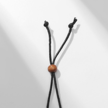 Pendant on the cord "unisex" Cross with beads, adjustable length, 35 cm-2