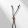 Pendant on the cord "unisex" Cross with beads, adjustable length, 35 cm