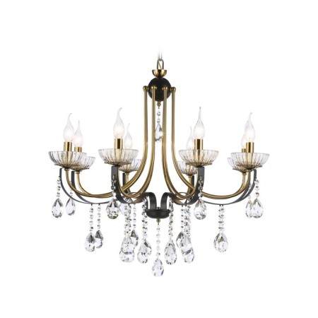 Crystal chandelier with Ambrella Light, Classic, Tr4953, 8HE14, Black Color, Gold