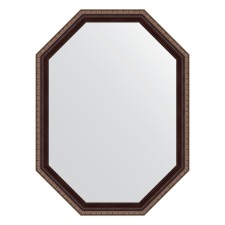 Mirror in the baguette frame, a mahagon with an ornament of 50 mm, 59x79 cm