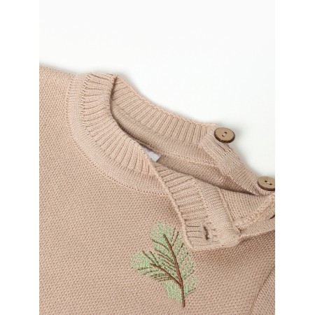 New Year. Jumper knitted baby I "spruce branches" growth 92-98 cm-1