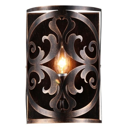Bra Rustika 1x60W E14 Brown 18x10x27cm