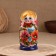 Matrashka "Macks", Red scarf, 5-doll, 19 cm