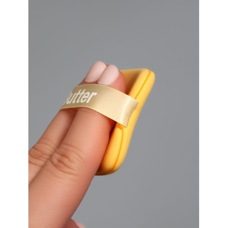 Set of sponge d/makeup 2 pcs: drop, down jacket in the layer case Latex yellow bag QF-5