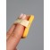 Set of sponge d/makeup 2 pcs: drop, down jacket in the layer case Latex yellow bag QF