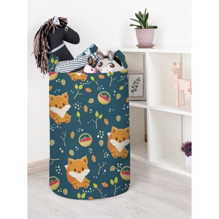 Basket for toys "Foxes in the forest, size 40x60 cm