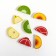 Velcro products set. Fruits