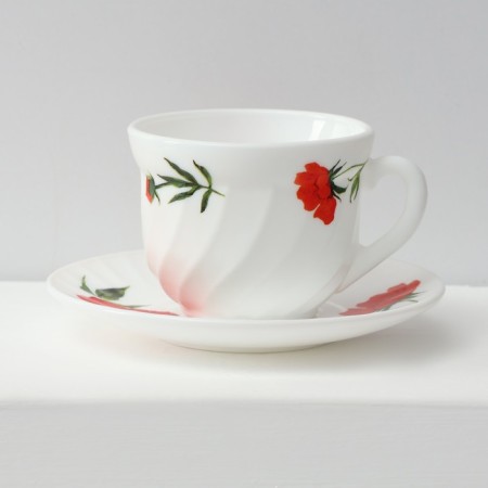 Service table "velvet rose", 37 items, glass ceramic-1