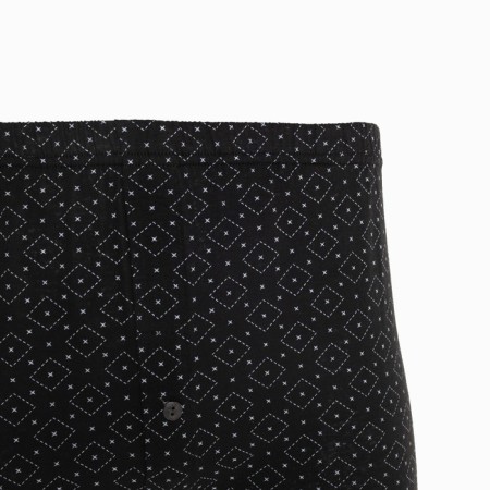 Male panties free with button, black color/rhombuses, size 52-4