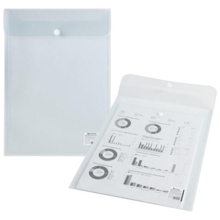 The convert folder on the A4 button, 150 μm, Brauberg, transparent-5