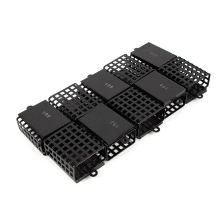 Feeding feeder Yaman rectangular 100 g, metal, removable plastic bottom, packaging 10 pcs. 10694-1