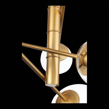 Suspension lamp ST LUCE. SL1150.203.08. Liora. 8x40 watts, E27, 65x65 cm, matte gold color-9