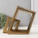 Souvenir Ceramics "Abstraction. Two squares" gold 25.5x5x20.5 cm