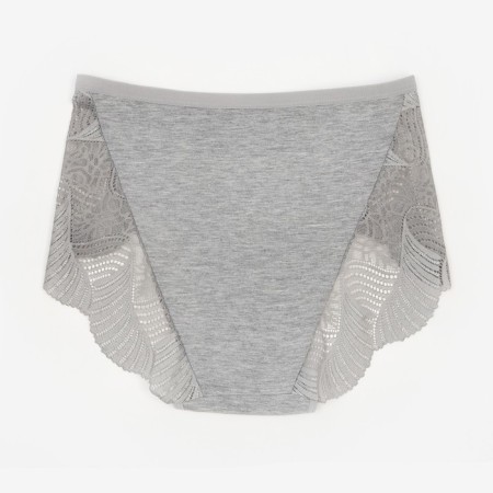 Panties female slips, gray color, rr 52-54-2