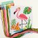Cross -stitch "Flamingo", a set for creativity, 25 x 20 cm