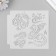 Plastic stencil "Eastern Dragons" 13x13 cm