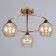 Sicily chandelier 3x60W E27 gold 49x49x25.5cm