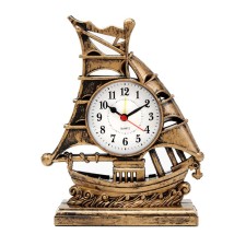 Clock - desktop clipper, discrete move, dial d -7.5 cm, 17 x 21.5 cm