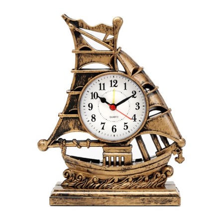 Clock - desktop clipper, discrete move, dial d -7.5 cm, 17 x 21.5 cm