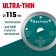 Diamond disk Kraftool 36685-115, ultra-thin, d = 22.2 mm, 115 x 1.2 mm